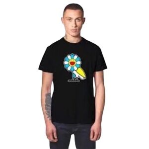 OVO x MURAKAMI Flower Owl Black T-Shirt